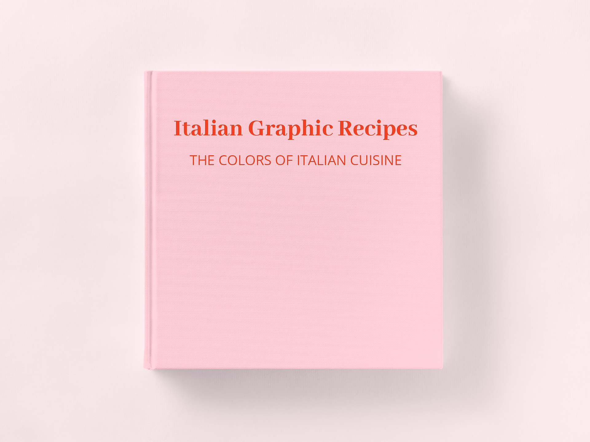 Copertina del volume di Italian Graphic Recipes