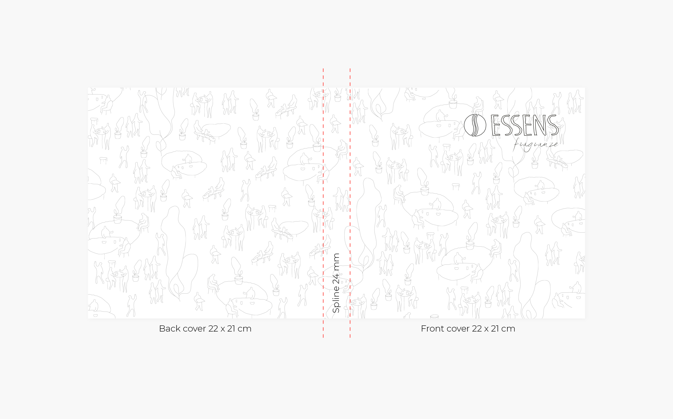 Dimensions of the cover of Essens