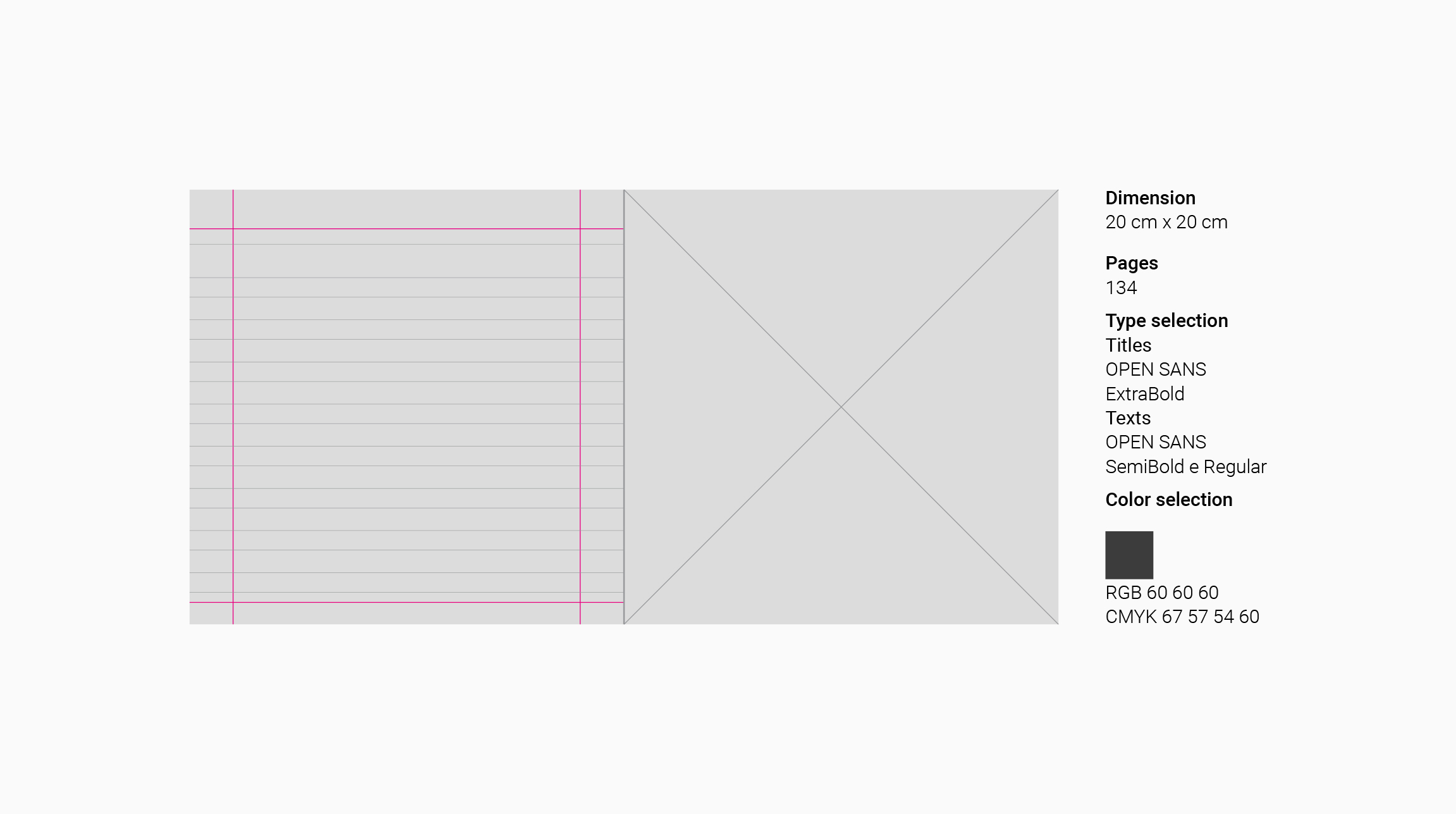 Editorial layout for Italian graphic Recipes