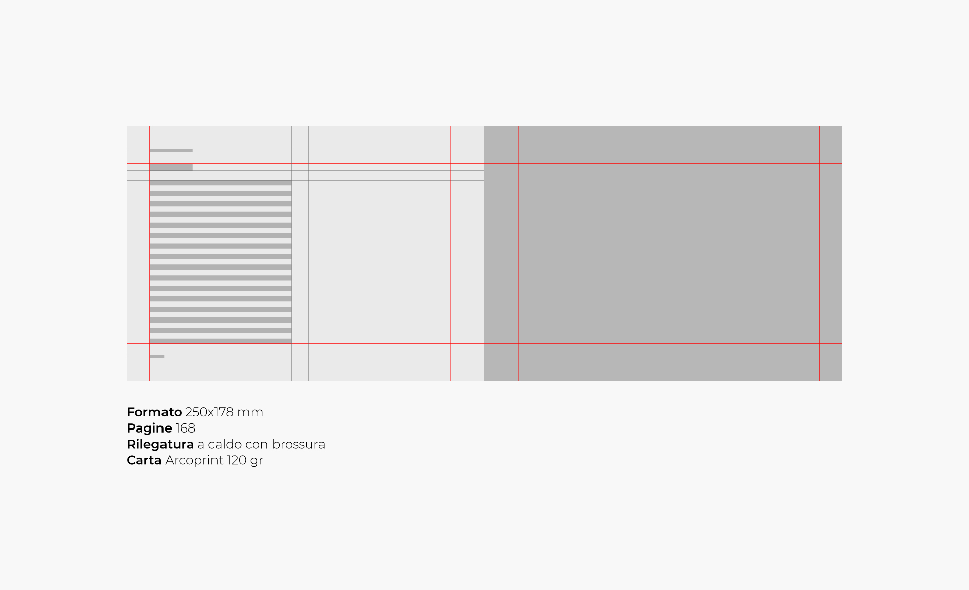 Studio del layout del progetto editoriale di tesi di mami